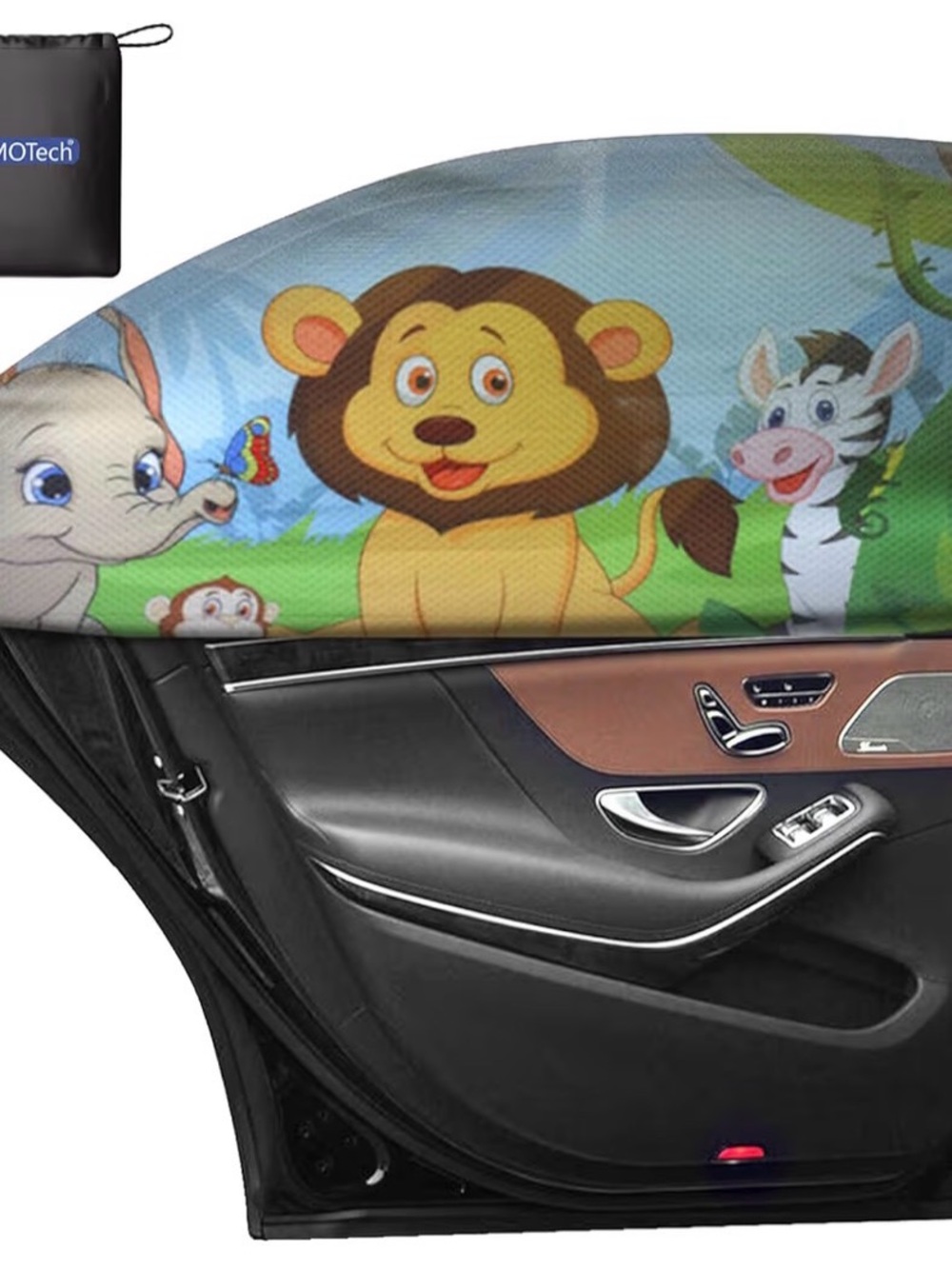 Children's Jungle Lion Car Window Sun Shade - Multicolor - one shade
